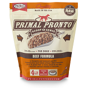 Primal PRONTO - Frozen Raw Dog Food: Beef